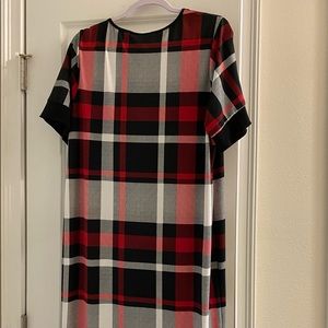 Ashley Stewart Red Houndstooth Dress